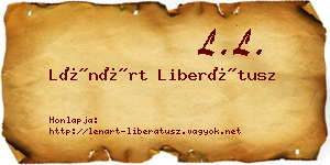 Lénárt Liberátusz névjegykártya